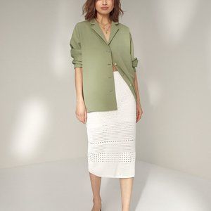 NWT Aritzia - Wilfred Heirloom Skirt White Size S